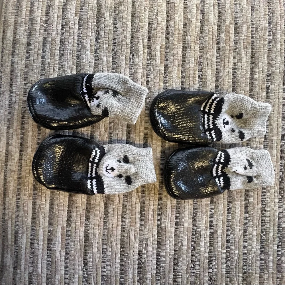 Puppy Black and Gray Shoes